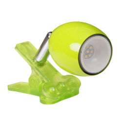 Galda lampa 1.6W LED ar klipsi zaļa