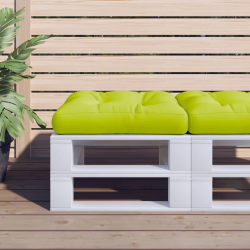 vidaXL palešu spilvens, 58x58x10 cm, audums, spilgti zaļš