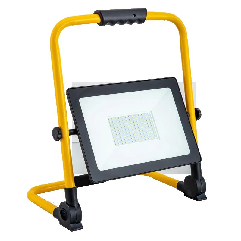 Prožektors LED 100W IP65 uz zemā statīva, melns