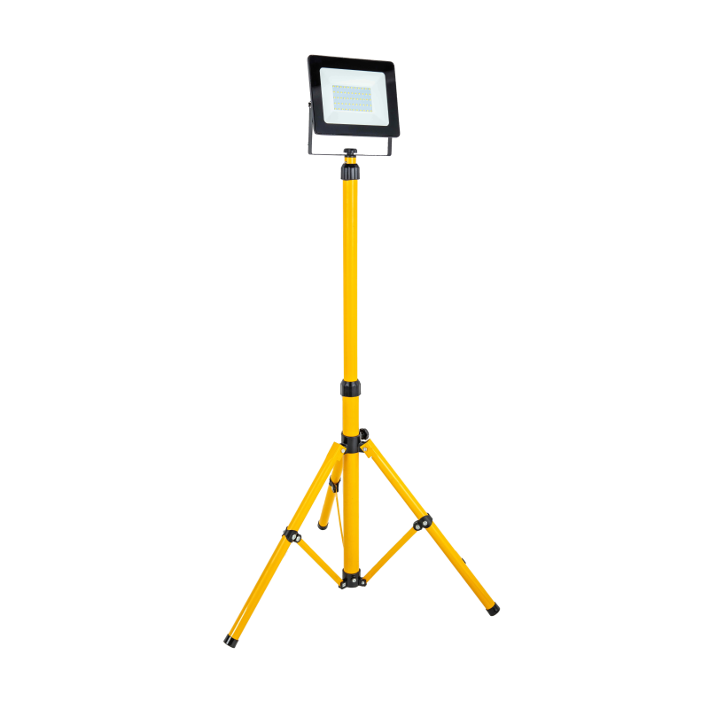 Prožektors LED 50W IP65 uz statīva, melns BESK