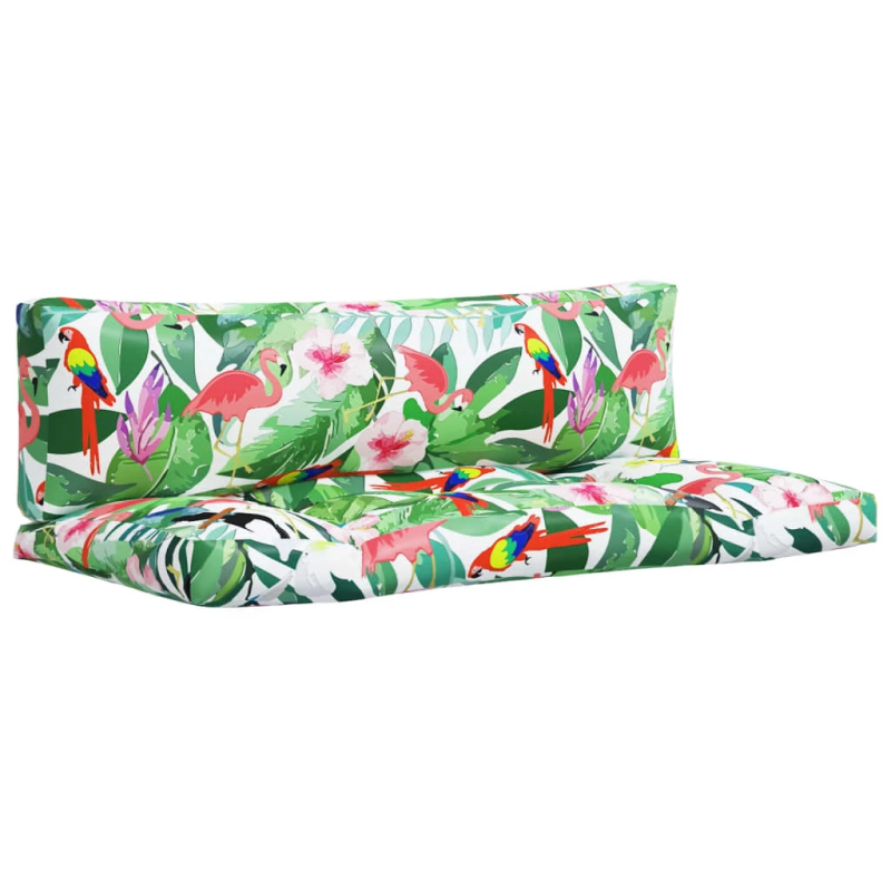 vidaXL palešu dīvānu matrači, 2 gab., krāsains audums