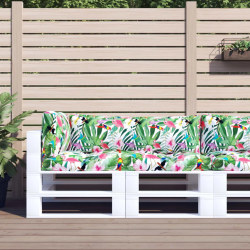 vidaXL palešu dīvānu matrači, 3 gab., krāsains audums