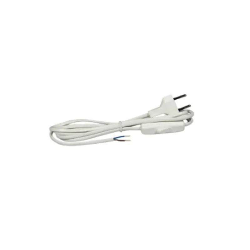 Vads ar slēdzi 2x0.75 2m balts