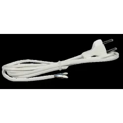 Vads ar kontaktdakšu 2x0.75 2m balts