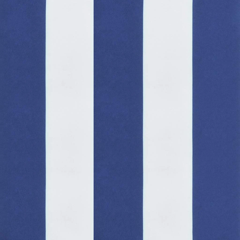 vidaXL spilveni, 4 gab., zilas un baltas svītras, 40x40x4 cm, audums