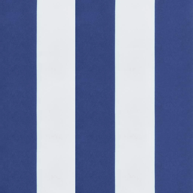 vidaXL spilveni, 6 gab., zilas un baltas svītras, 50x50x4 cm, audums