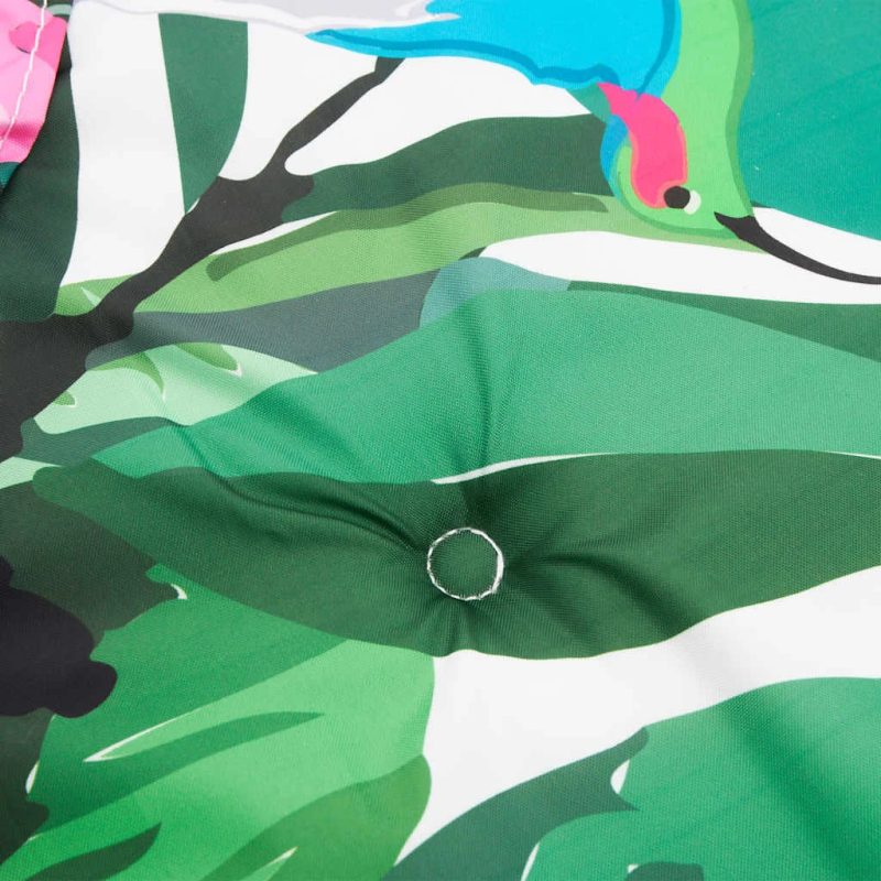 vidaXL dārza sola matracis, 150x50x4 cm, audums, daudzkrāsains