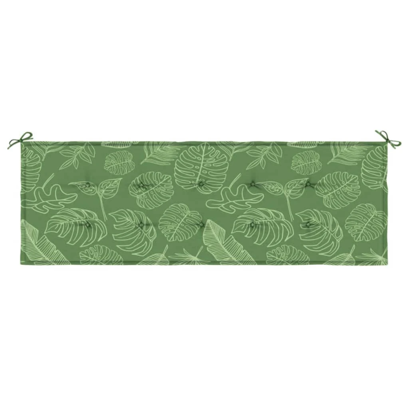 vidaXL dārza sola matracis, 150x50x4 cm, audums ar lapu rakstu