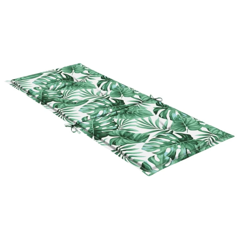 vidaXL krēslu spilveni, 4 gab., lapu apdruka, audums