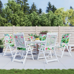 vidaXL krēslu ar augsto atzveltni spilveni, 6 gab., krāsaini, audums