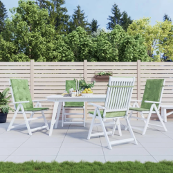 vidaXL krēslu spilveni, 4 gab., lapu apdruka, audums