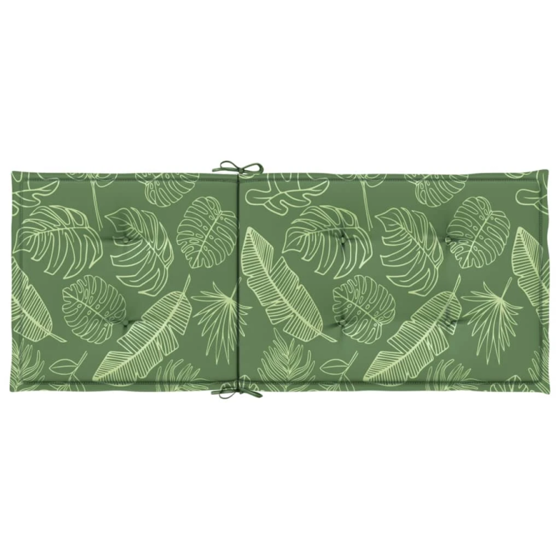 vidaXL krēslu spilveni, 4 gab., lapu apdruka, audums