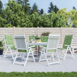 vidaXL krēslu spilveni, 6 gab., lapu apdruka, audums