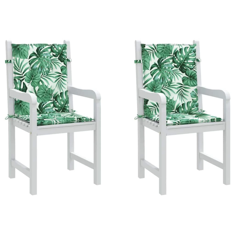 vidaXL Aizmugures spilveni Lapa 2 pcs Lapu raksts 100 x 50 x 3 cm