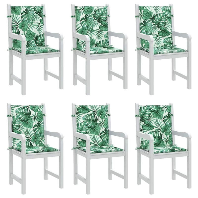 vidaXL Aizmugures spilveni Lapa 6 pcs Lapu raksts 100 x 50 x 3 cm