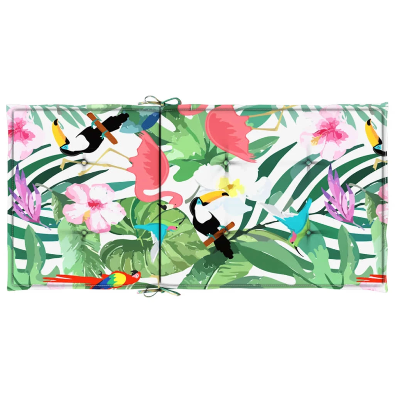 vidaXL krēslu matrači, 2 gab., krāsaini, audums