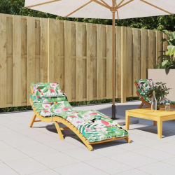 vidaXL sauļošanās krēsla matracis, krāsains audums