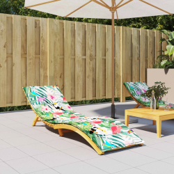 vidaXL sauļošanās krēsla matracis, krāsains audums