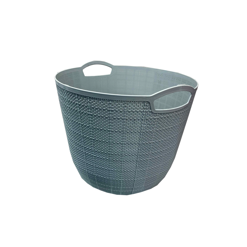 Groziņš plastmasas apaļš 33x26cm zils