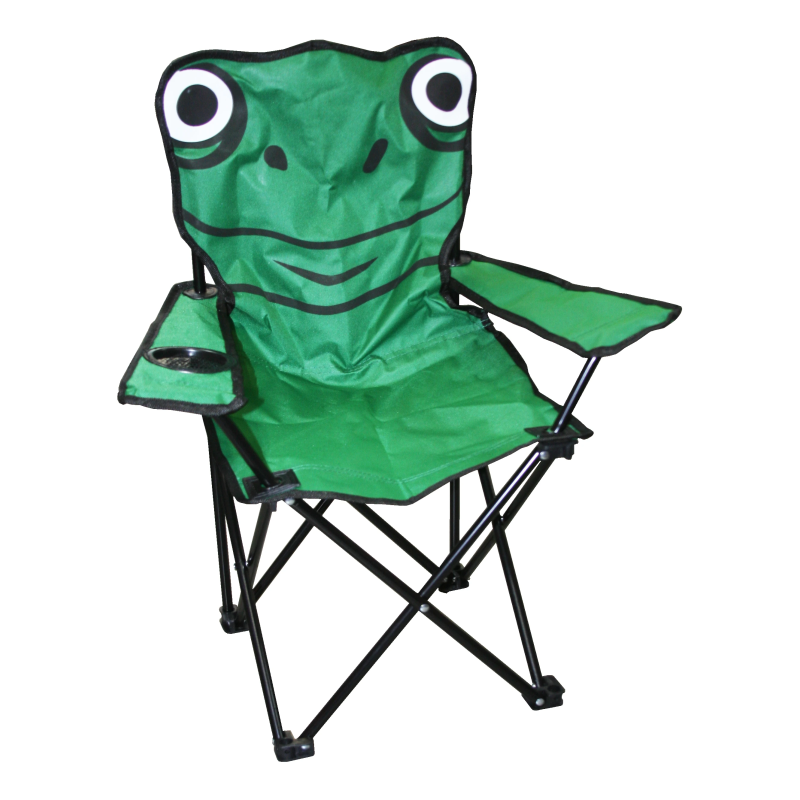 Kempinga krēsls bērniem varde