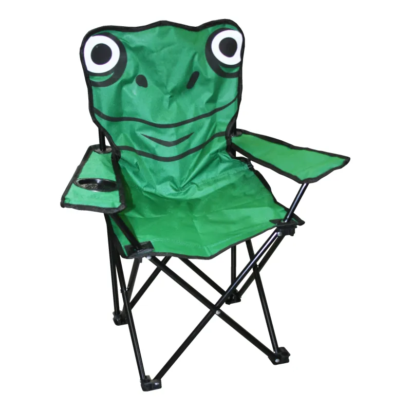 Kempinga krēsls bērniem varde