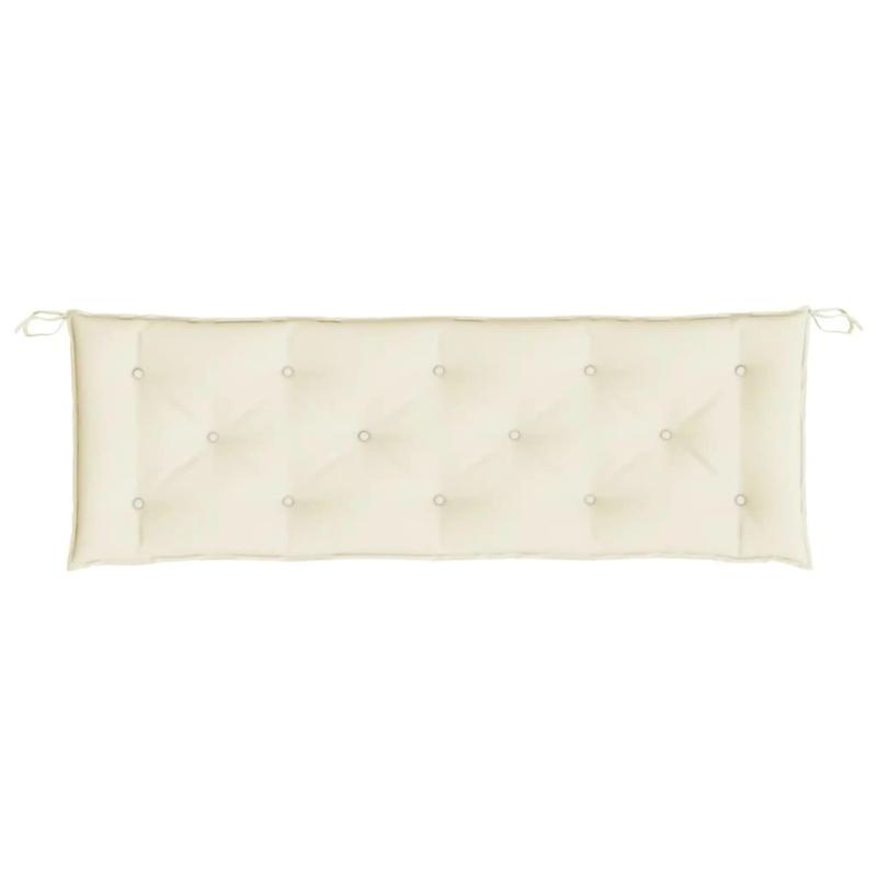 vidaXL dārza sola matracis, 150x50x7 cm, oksforda audums, krēmkrāsas