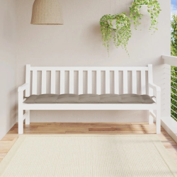 vidaXL dārza sola matracis, 180x50x7 cm, audums, pelēkbrūns