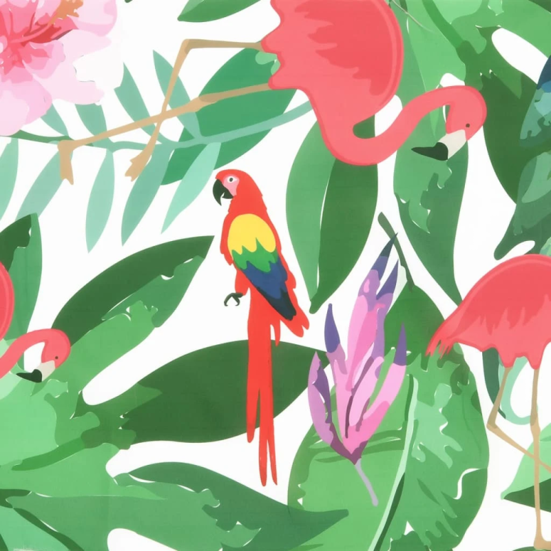 vidaXL dārza sola matracis, 200x50x7 cm, audums, daudzkrāsains