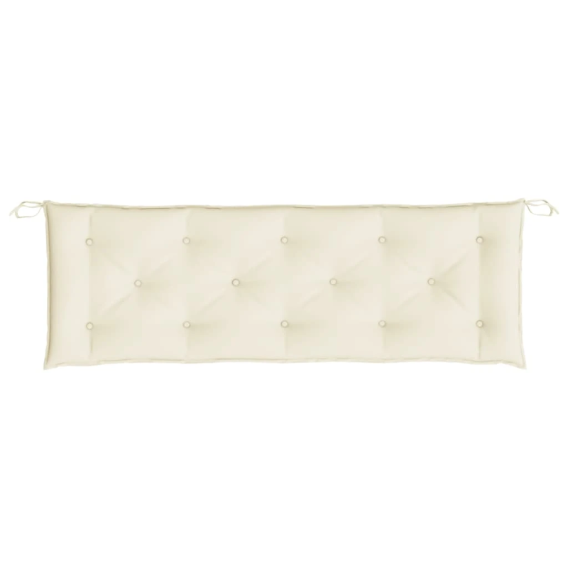 vidaXL dārza sola matrači, 2 gab., 150x50x7cm, oksforda audums, bēši