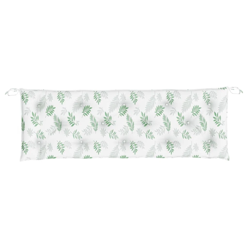 vidaXL dārza sola matrači, 2 gab., 150x50x7 cm, audums ar lapu apdruku