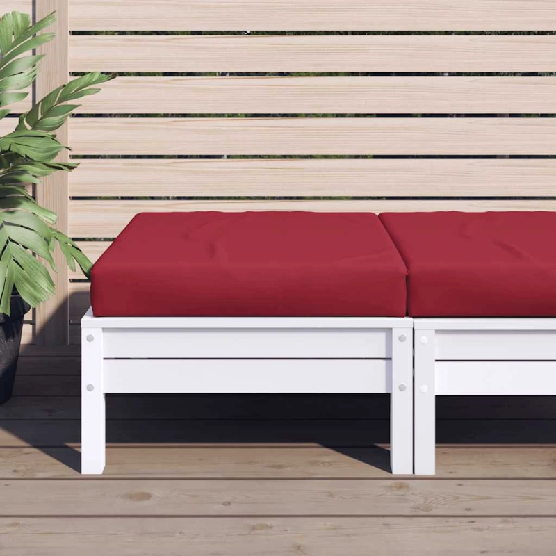 vidaXL palešu matracis, 60x60x9,5 cm, oksforda audums, vīnsarkans