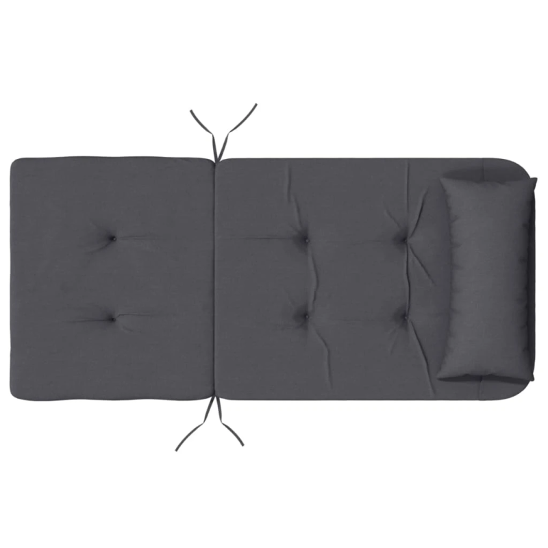 vidaXL dārza krēslu spilveni, 2 gab., oksforda audums, antracītpelēks