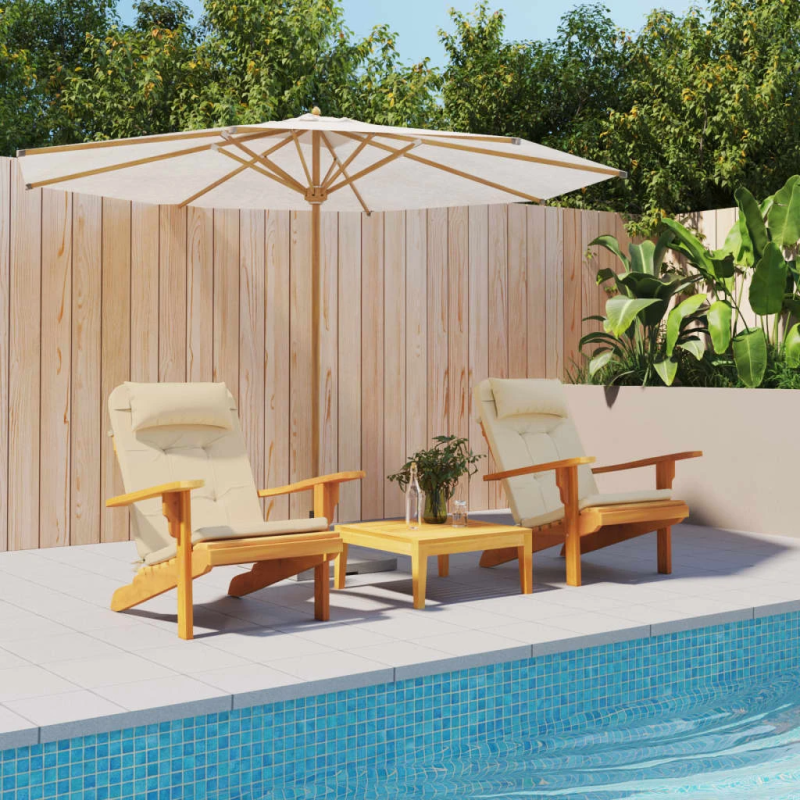 vidaXL dārza krēslu spilveni, 2 gab., oksforda audums, bēši