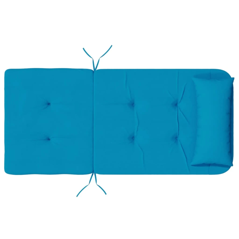 vidaXL dārza krēslu spilveni, 2 gab., gaiši zils oksforda audums