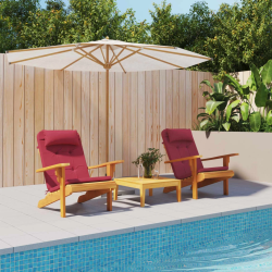 vidaXL dārza krēslu spilveni, 2 gab., oksforda audums, sarkani