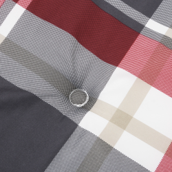 vidaXL Krēslu spilveni Šķērsots 2 pcs Sarkans rūtiņš 58 x 77 x 4,5 cm