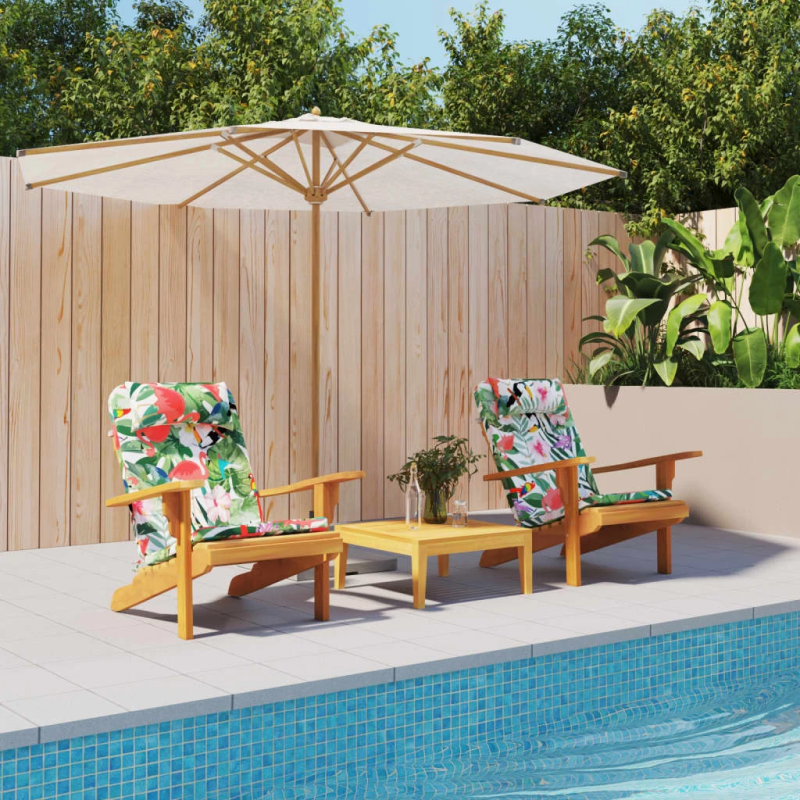 vidaXL dārza krēslu spilveni, 2 gab., krāsains oksforda audums