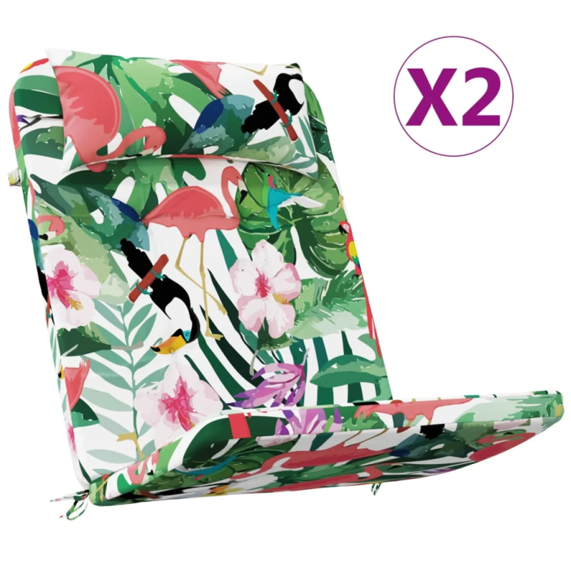 vidaXL dārza krēslu spilveni, 2 gab., krāsains oksforda audums