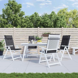 vidaXL dārza krēslu spilveni, 4 gab., oksforda audums, pelēki