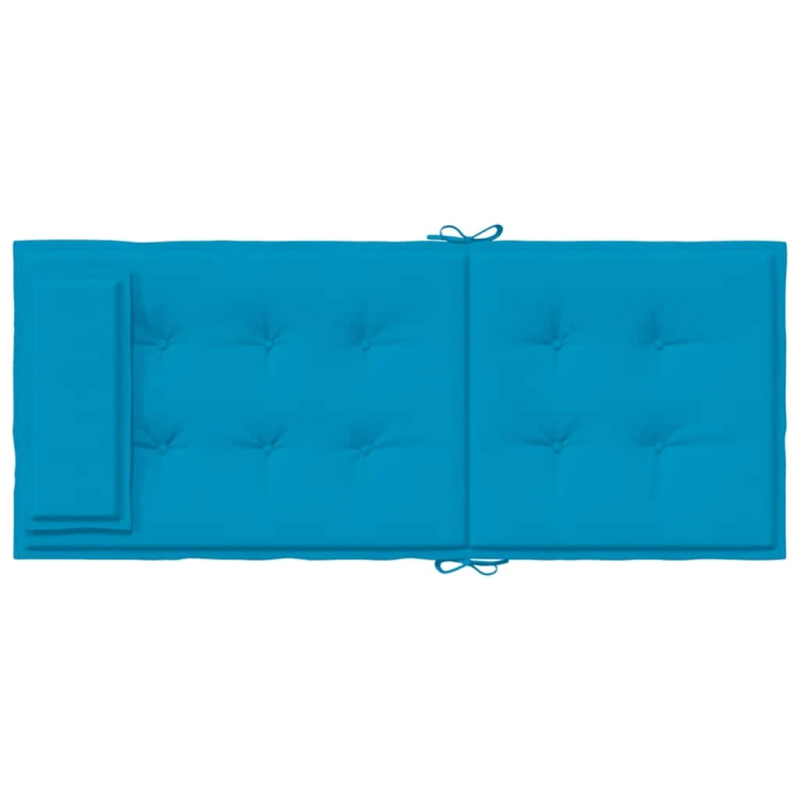 vidaXL dārza krēslu spilveni, 2 gab., gaiši zils oksforda audums