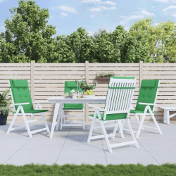 vidaXL dārza krēslu spilveni, 4 gab., zaļš oksforda audums