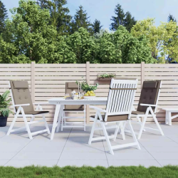 vidaXL dārza krēslu spilveni, 4 gab., pelēkbrūns oksforda audums