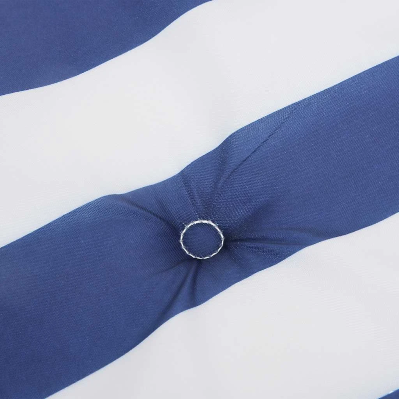 vidaXL krēslu spilveni, 4 gab., zilas un baltas svītras, audums