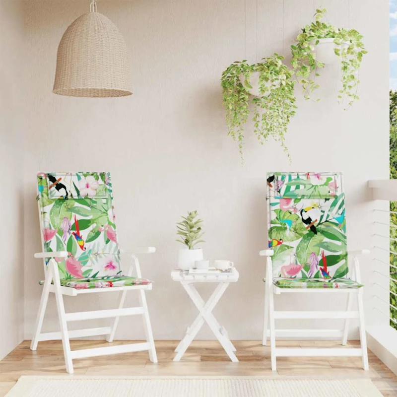 vidaXL dārza krēslu spilveni, 2 gab., krāsains oksforda audums