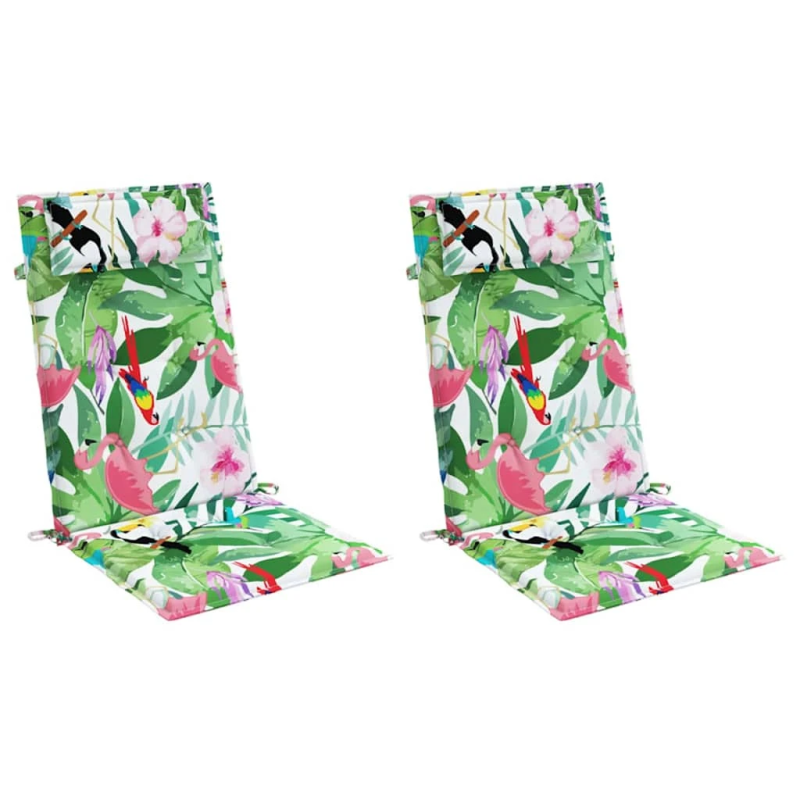 vidaXL dārza krēslu spilveni, 2 gab., krāsains oksforda audums