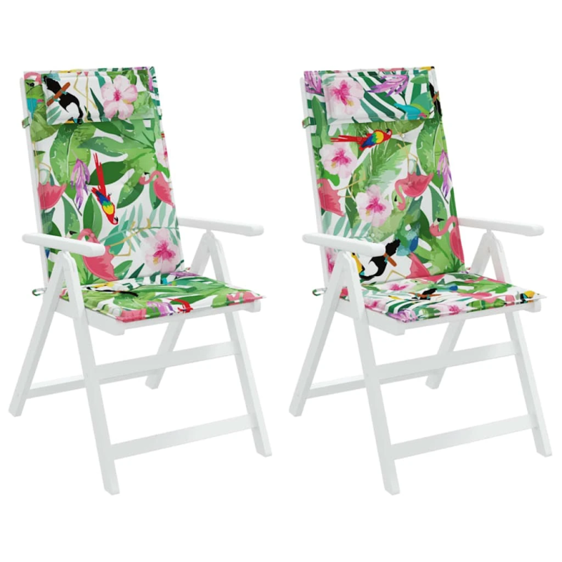 vidaXL dārza krēslu spilveni, 2 gab., krāsains oksforda audums