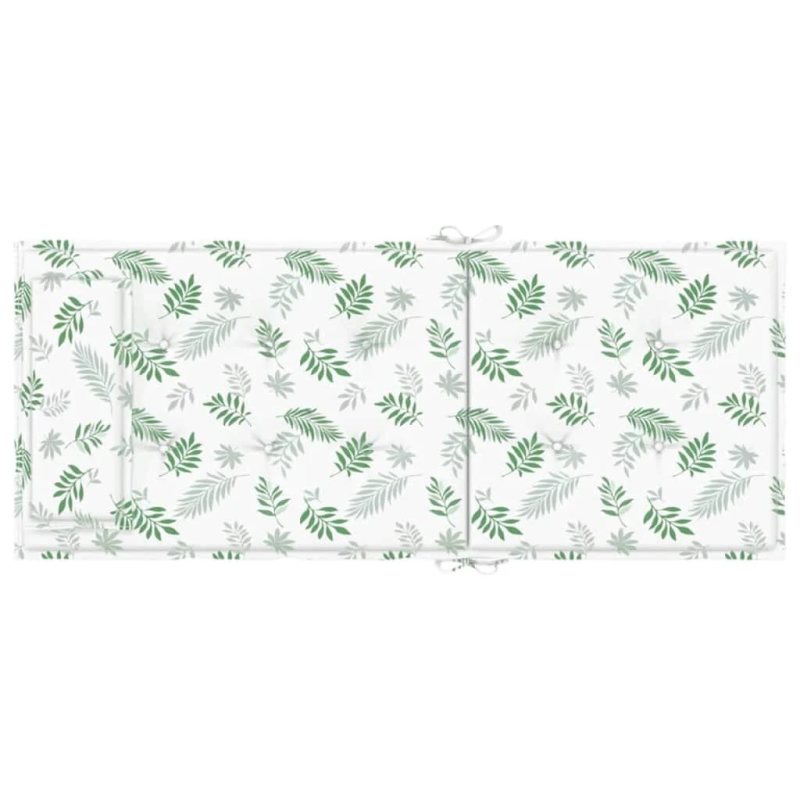 vidaXL krēslu spilveni, 6 gab., lapu apdruka, oksforda audums