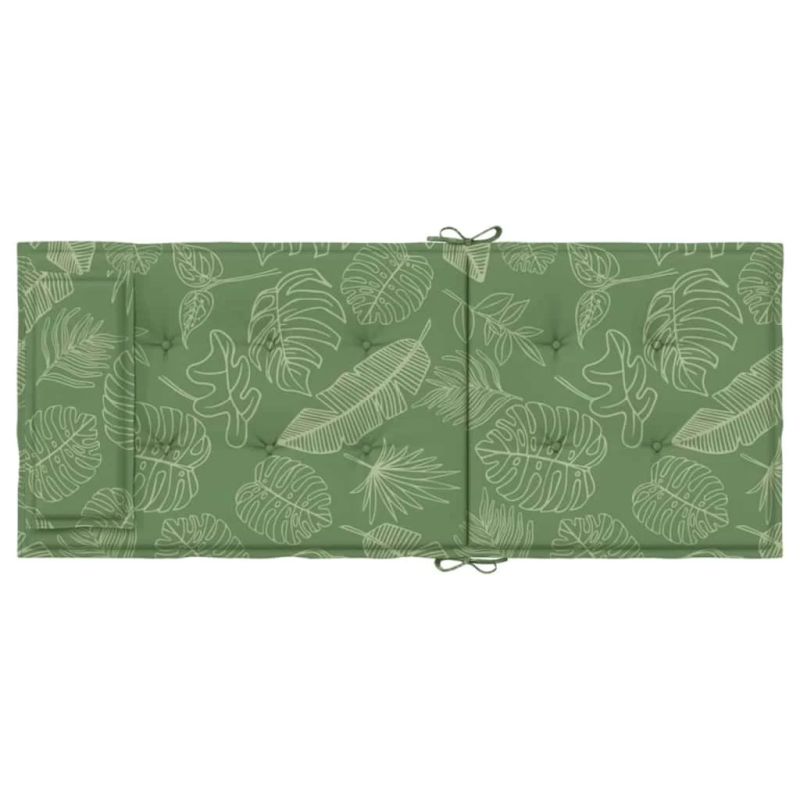 vidaXL krēslu spilveni, 2 gab., lapu apdruka, oksforda audums