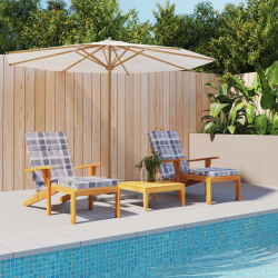 vidaXL krēslu spilveni, 2 gab., oksforda audums, pelēkas rūtis