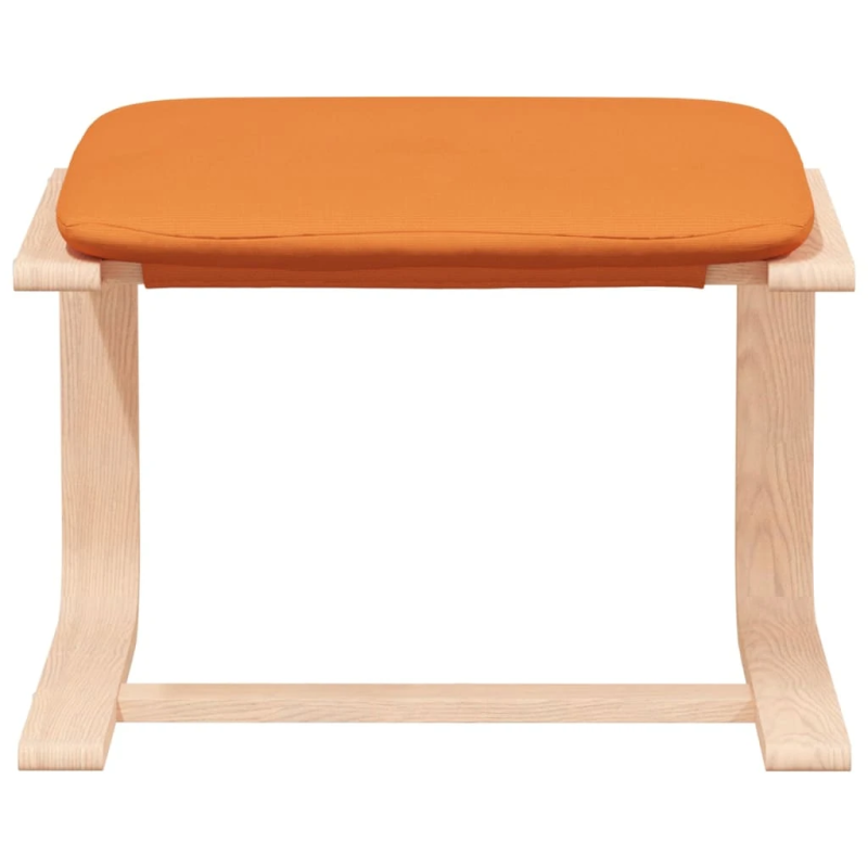 vidaXL atpūtas krēsls ar kājsoliņu, tumši dzeltens audums